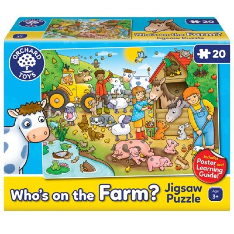 Orchard Toys Who's On The Farm Jigsaw Puzzle 20 Piece