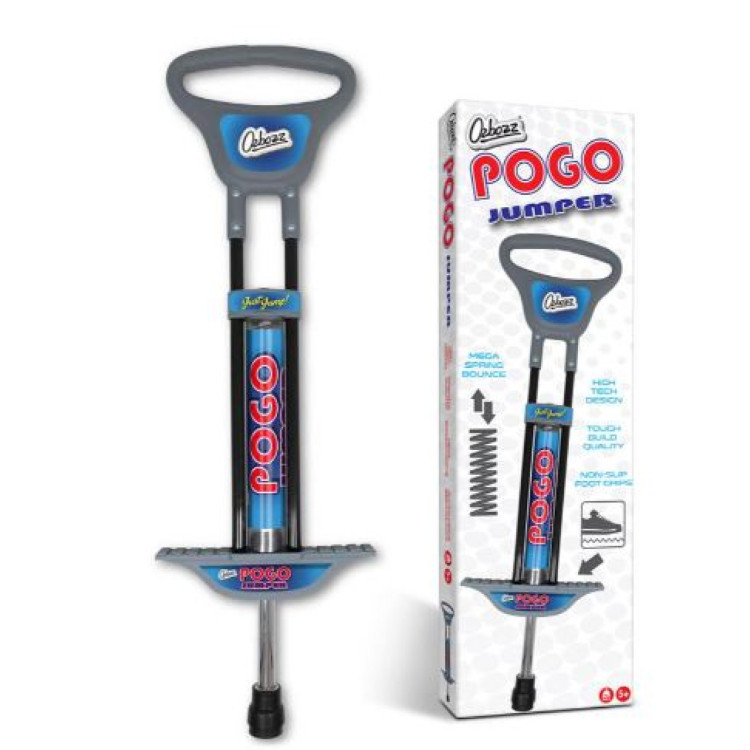 Ozbozz Pogo Stick Jumper 89cm Black & Silver