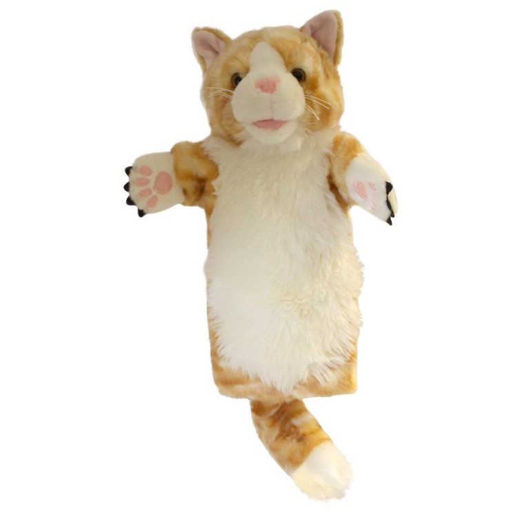 The Puppet Company Long Sleeved Glove Puppet - Cat (Ginger) PC006014