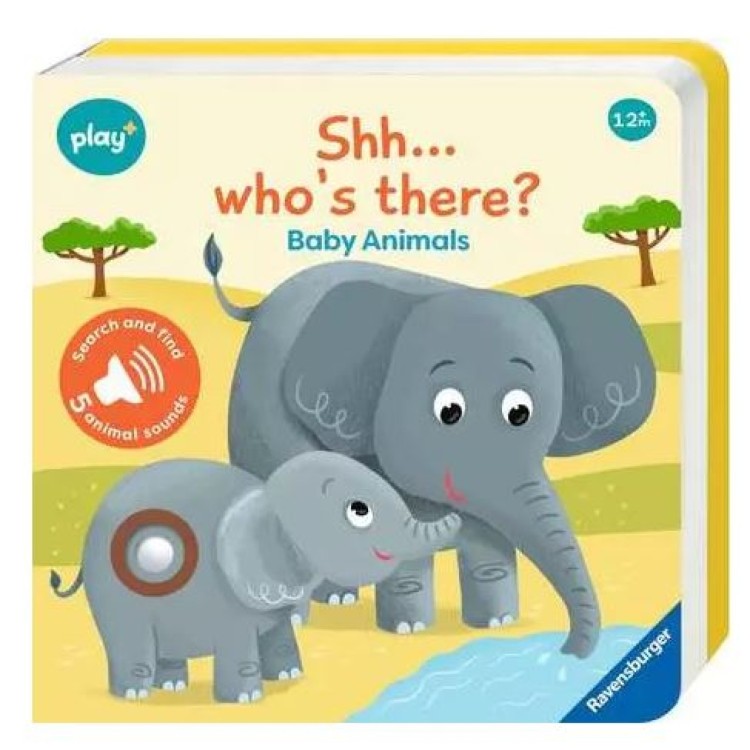 Ravensburger Play+ Shh... Who's There? Baby Animals Sounds And Find Book