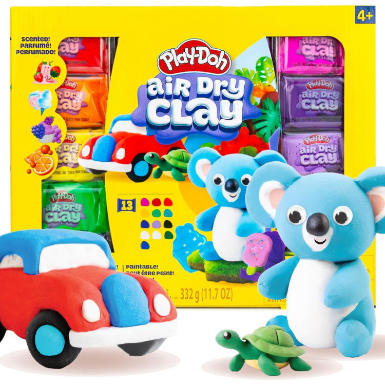 Play Doh Air Dry Clay variety pack 13 colours