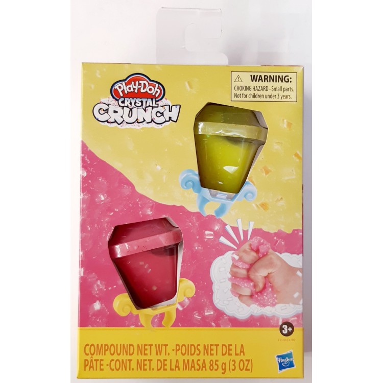 Play-Doh Crystal Crunch Gem Dazzlers - Pink & Yellow F4702