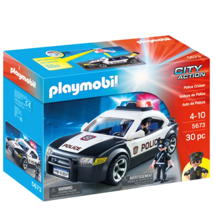 Playmobil 5673 City Action Police Cruiser With Flashing Lights