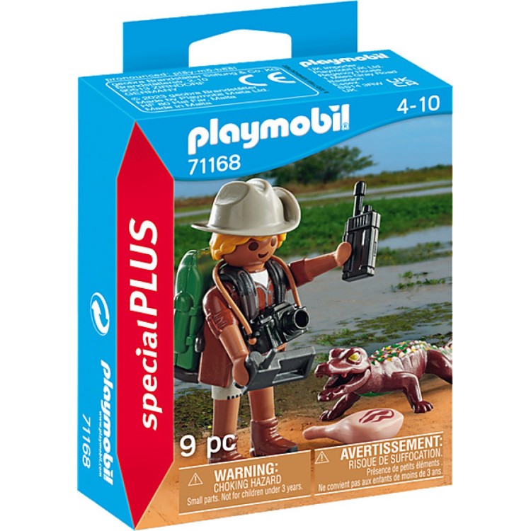 Playmobil 71168 Special Plus Researcher With Young Caiman