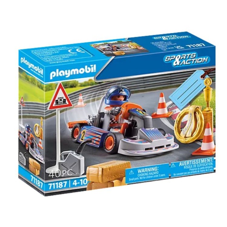 Playmobil 71187 Sports & Action Go-Kart Racer Gift Set