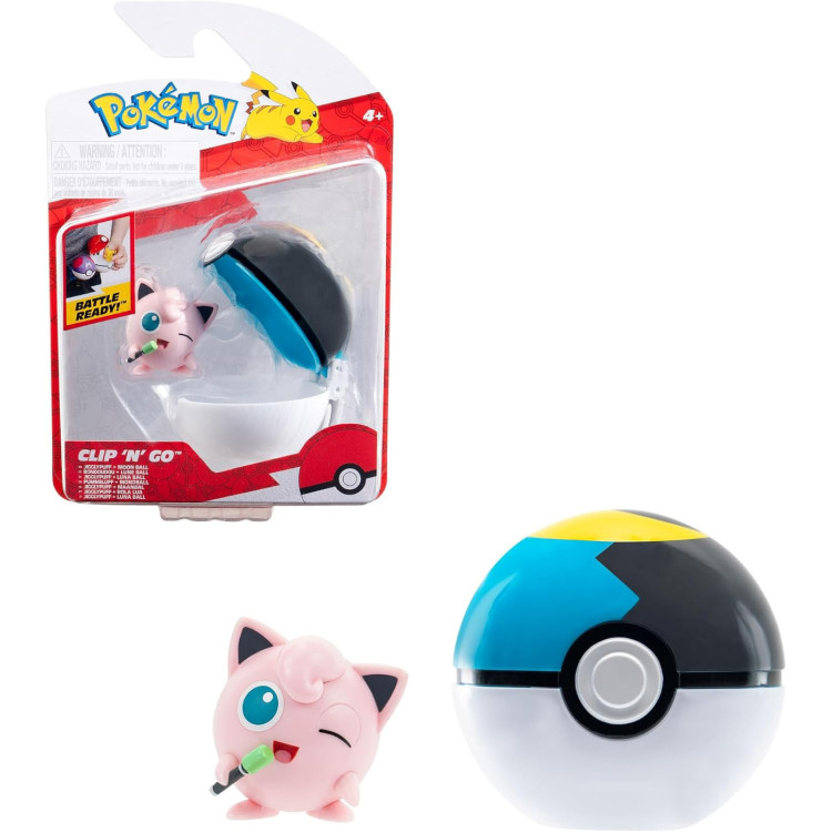 Pokemon Clip 'N' Go - Jigglypuff + Moon Ball
