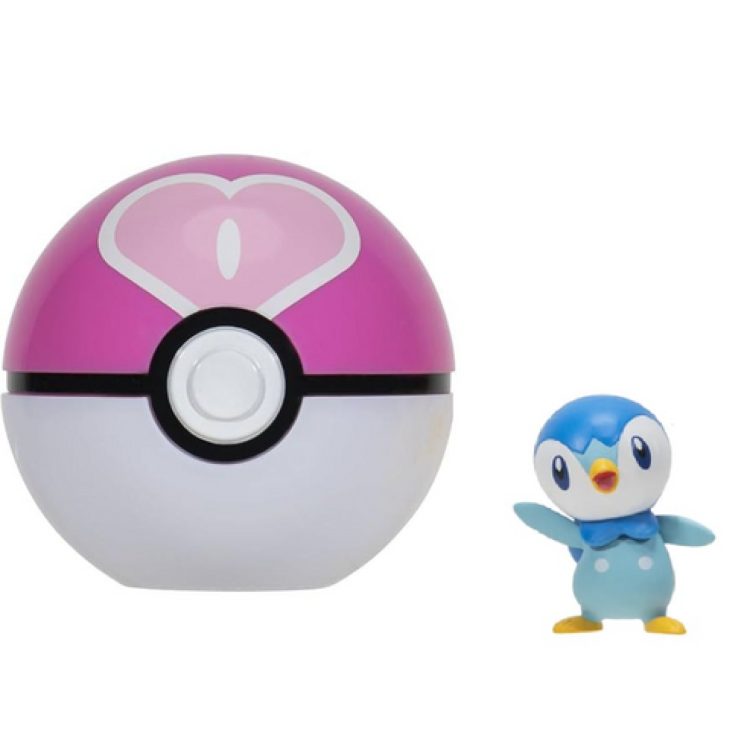 JZW Pokemon Clip 'N' Go - Piplup + Love Ball