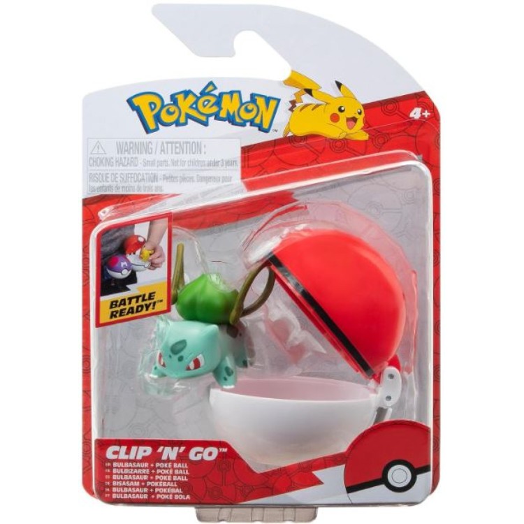 Pokemon Clip N Go - Bulbasaur + Poke Ball
