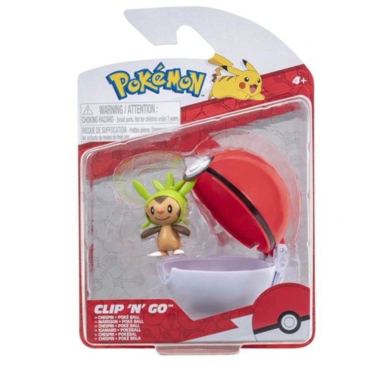 Pokemon Clip N Go - Chespin + Poke Ball