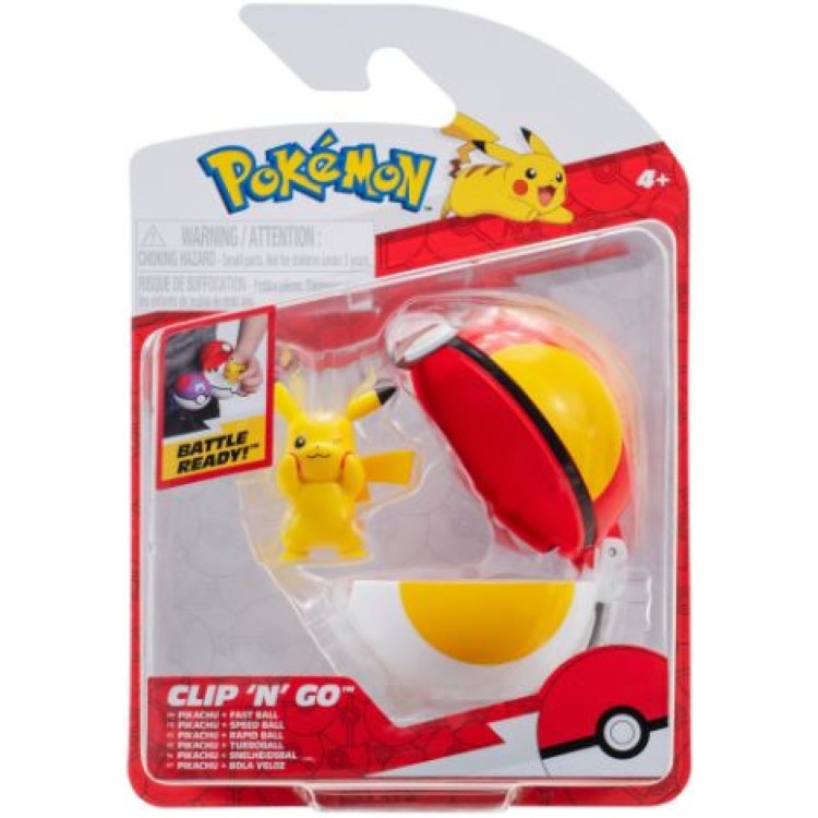 Pokemon Clip N Go - Pikachu + Fast Ball
