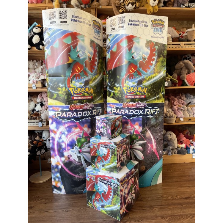 Pokemon display Paradox rift 5 feet tall totems x2, display boxes x3 IN STORE or CLICK & COLLECT ONLY