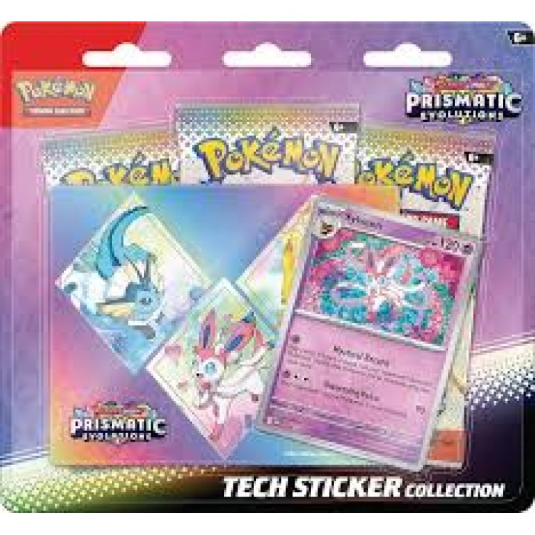 Pokemon TCG Prismatic Evolutions Tech Sticker Collection