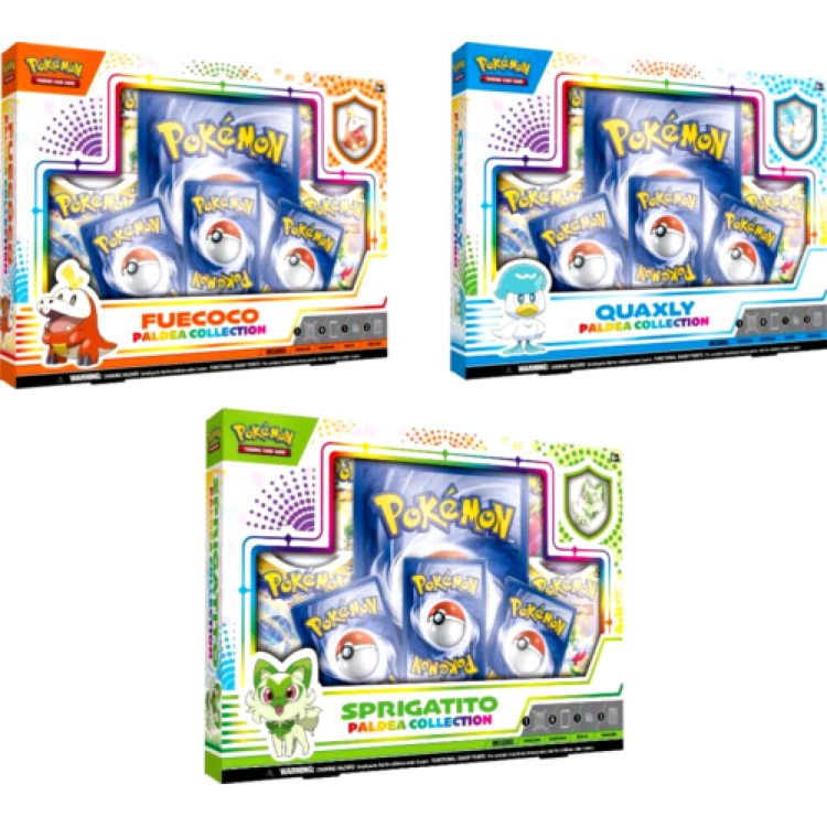 ASM Pokemon TCG Paldea Collection Box - Fuecoco / Sprigatito / Quaxly