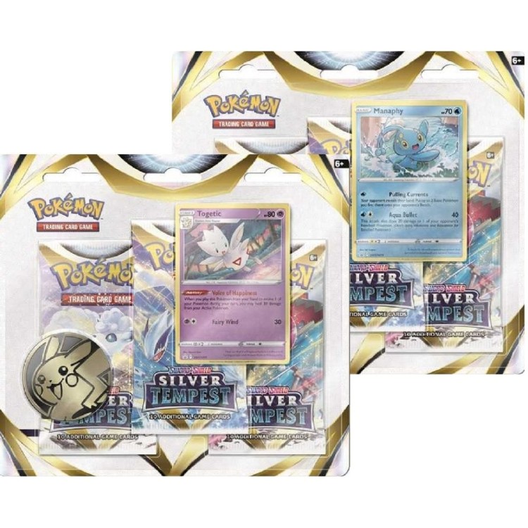 Pokemon TCG Silver Tempest Triple Blister Pack