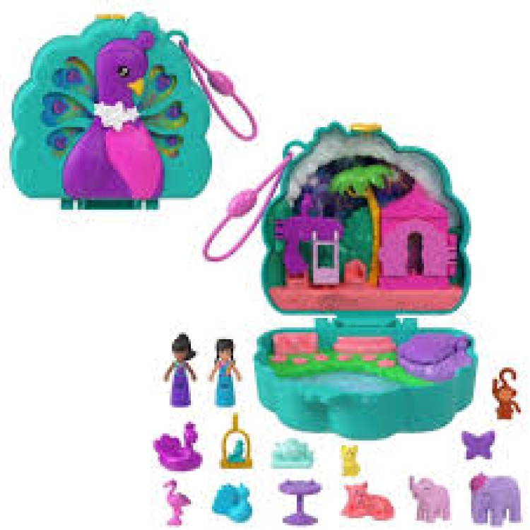 Mattel Polly Pocket Big World Peacock Garden