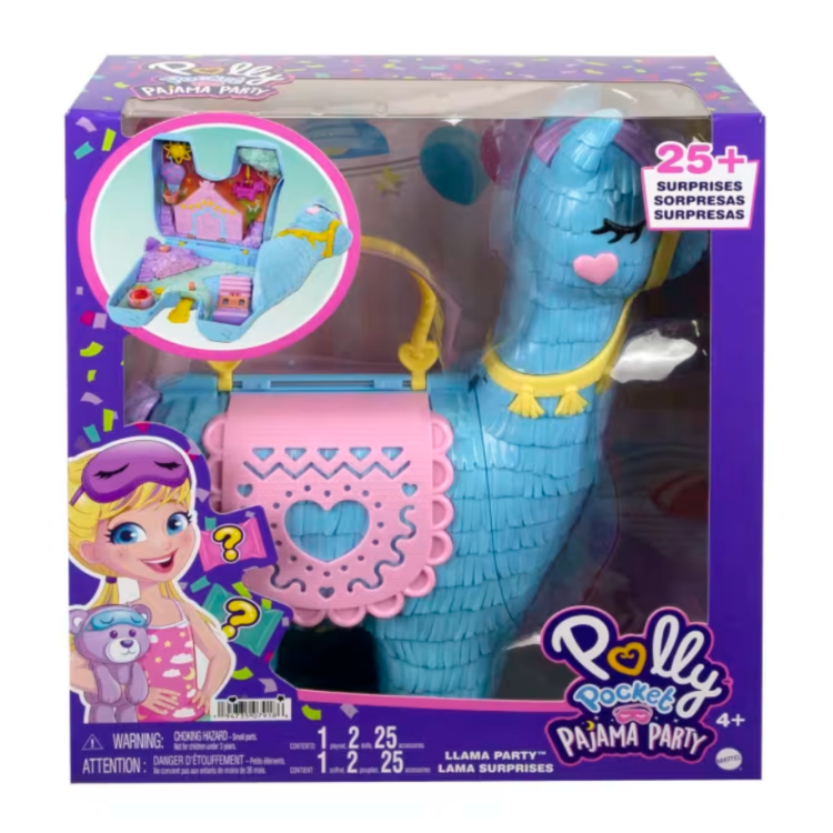 Mattel HHX74 Polly Pocket Pyjama Party Llama Party HHX74