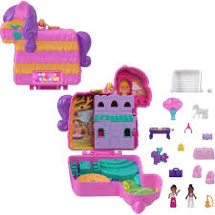 Mattel Polly Pocket Something Pinata Party Compact HKV32