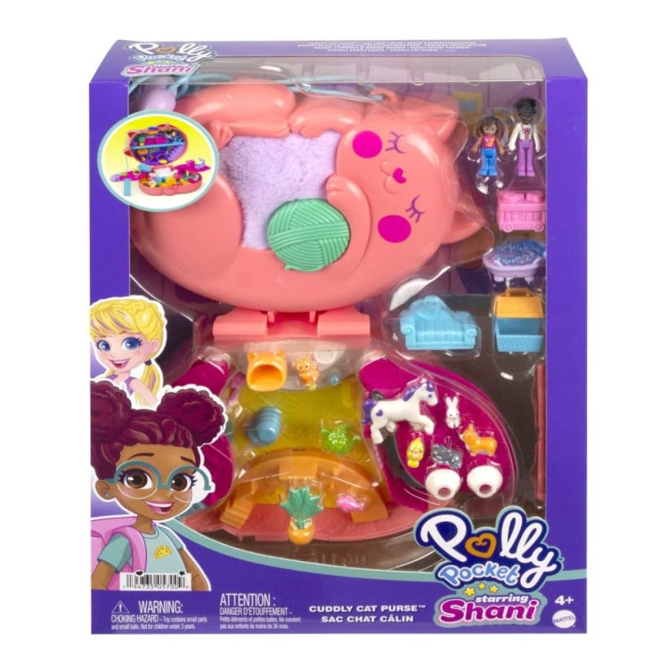 Mattel Polly Pocket Cuddly Cat Purse Compact Mattel HGT16