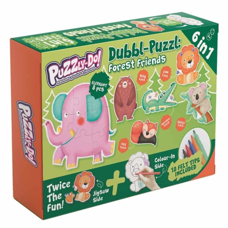 CK Puzzly-Do Dubbl-Puzzl Forest Friends: 6 in 1 33 Pcs