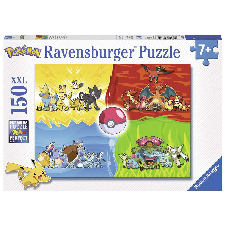 Ravensburger - Different Types of Pokemon XXL 150 piece Puzzle 10035