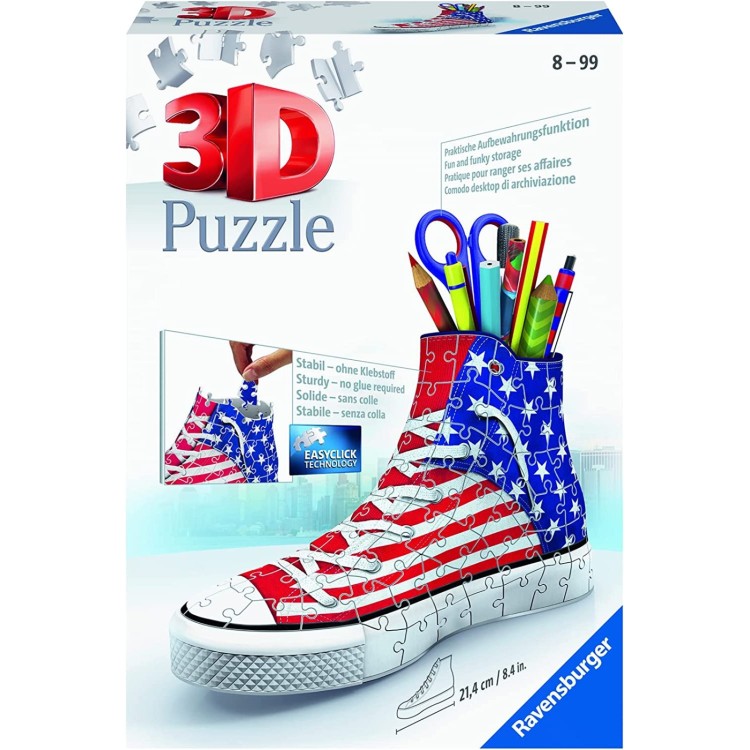 Ravensburger 3D Puzzle - American Style Sneaker 108 Pieces 12549