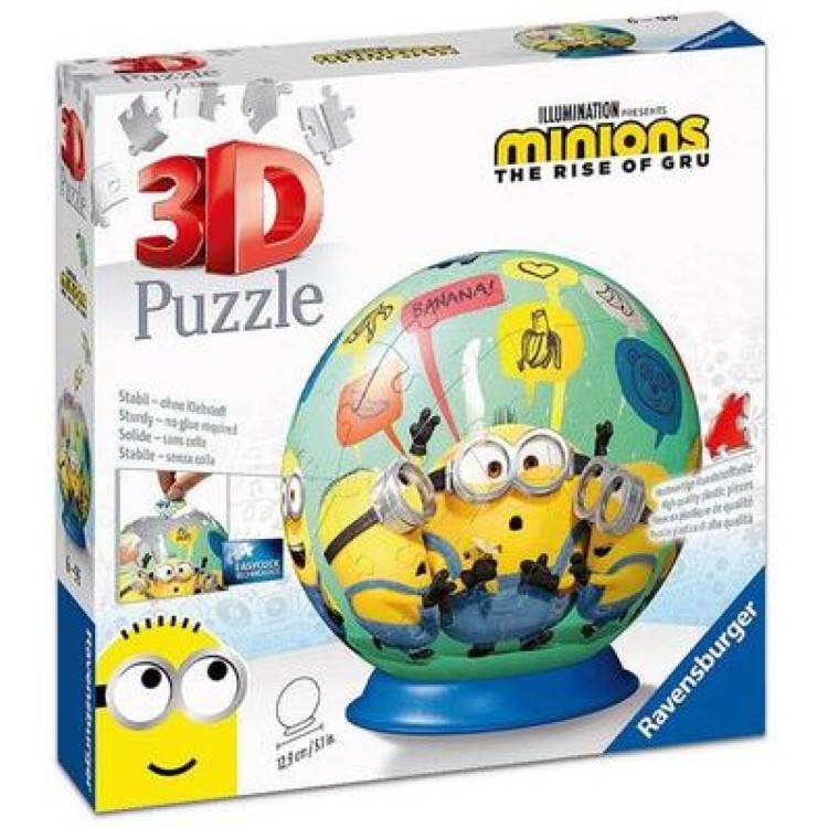 Ravensburger 3D Puzzle Ball Minions The Rise Of Gru 72 Pieces 11179