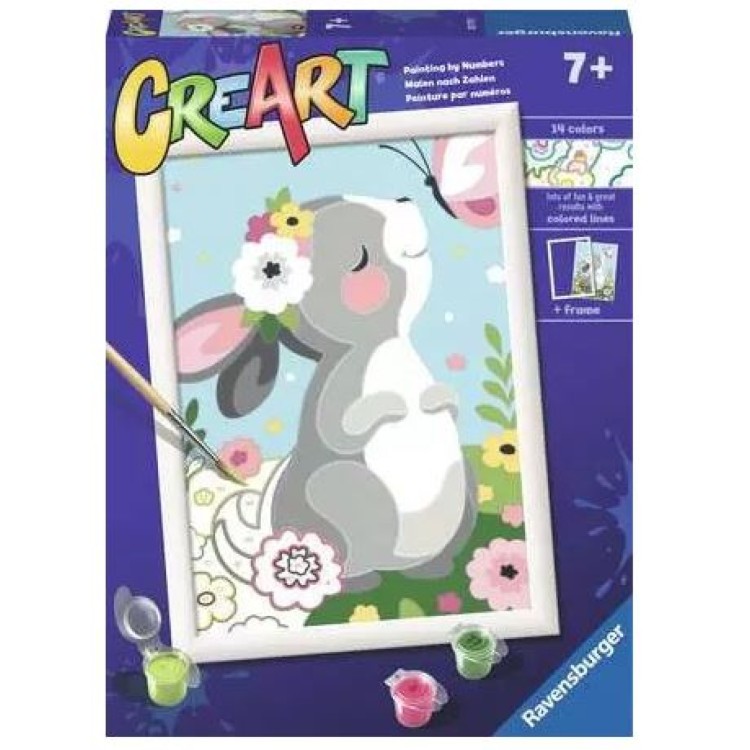 Ravensburger CreArt Painting By Numbers Beautiful Bunny 20179
