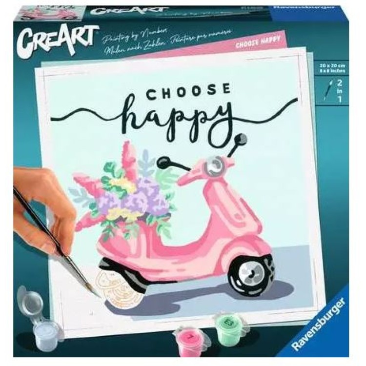 Ravensburger CreArt Painting By Numbers Choose Happy 20125