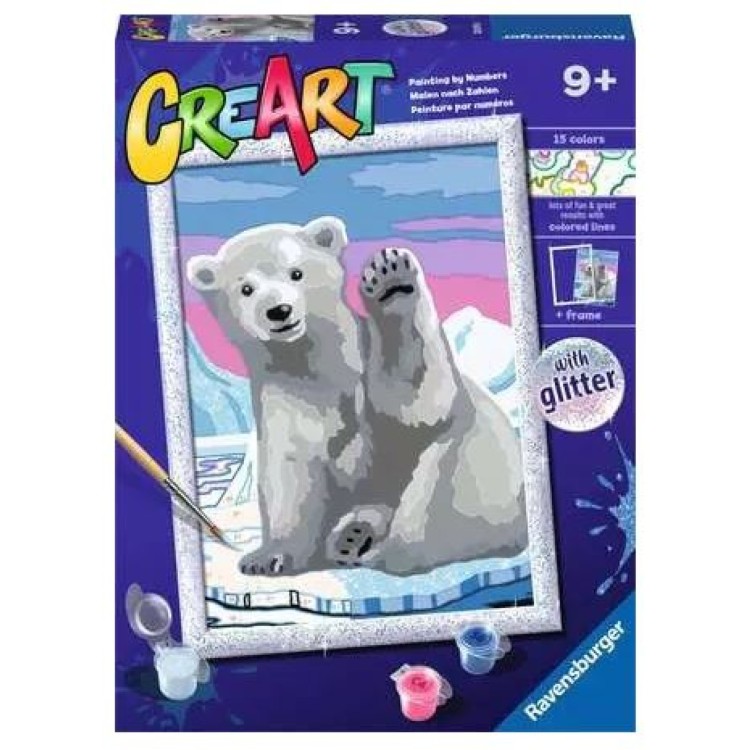 Ravensburger CreArt Painting By Numbers Pawsome Polar Bear 20079