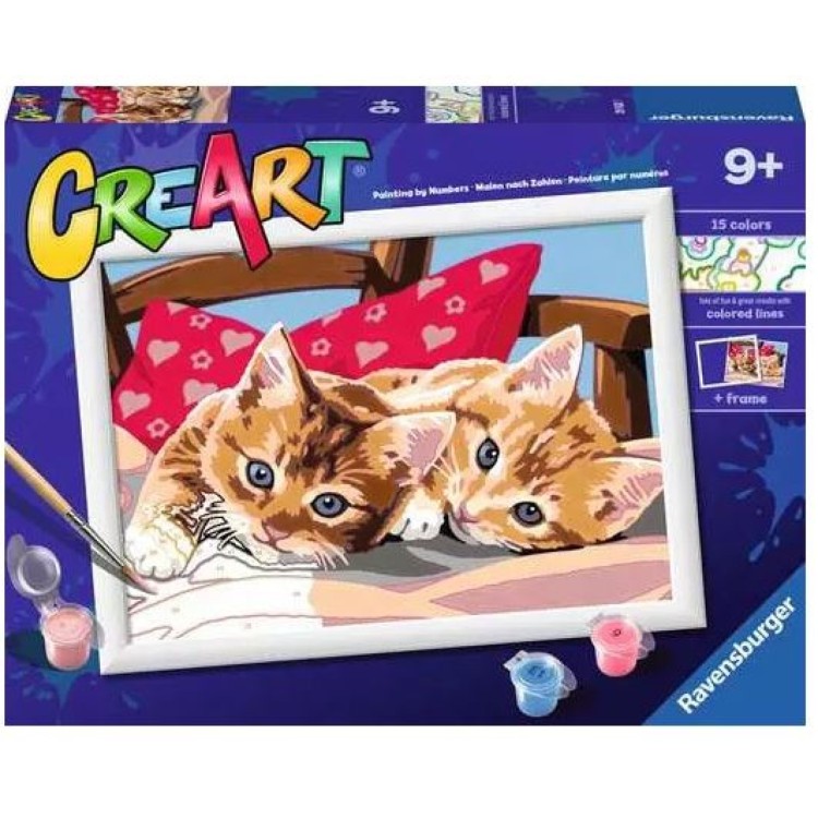 Ravensburger CreArt Painting By Numbers Two Cuddly Cats 28938