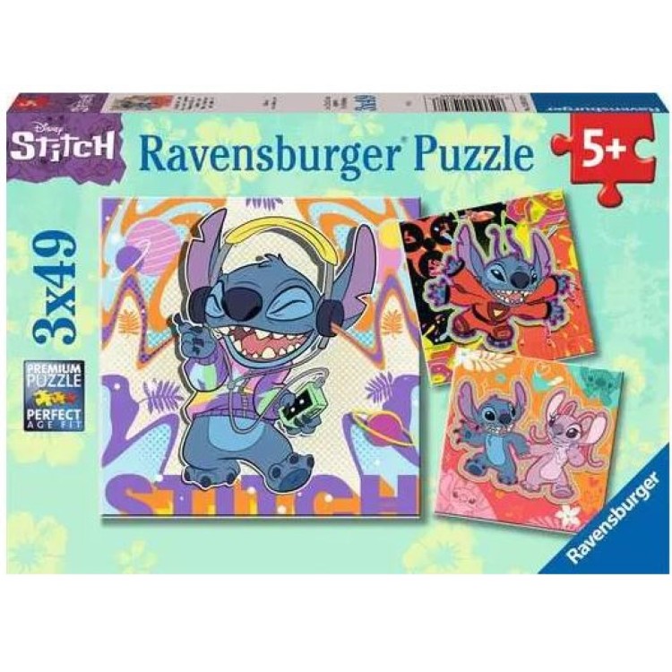 Ravensburger Disney Stitch 3 x 49 Piece Puzzles 12001070