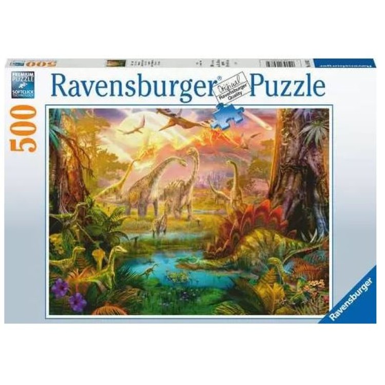 Ravensburger Land Of The Dinosaurs 500 Piece Puzzle (Dented Box) 16983