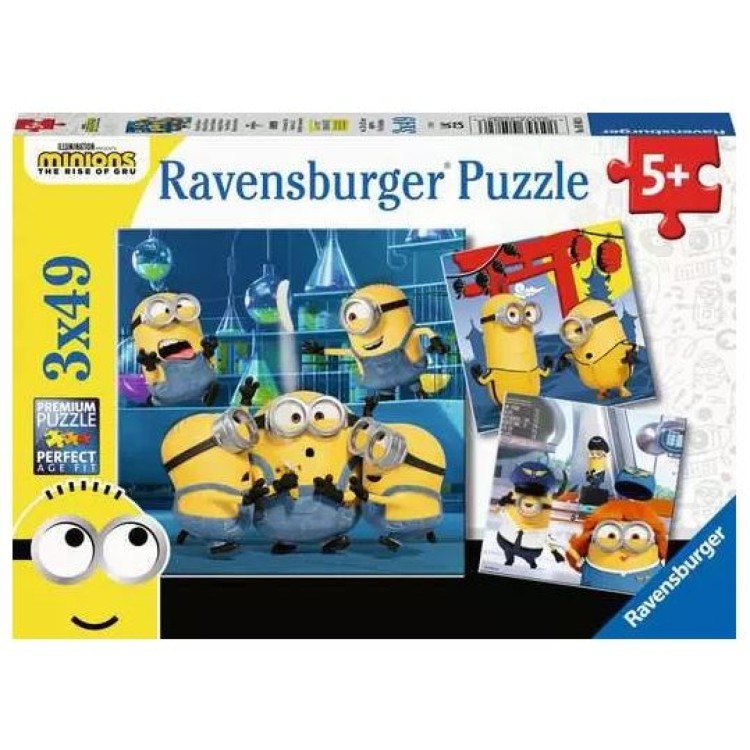 Ravensburger Minions The Rise Of Gru 3 x 49 Piece Puzzles 5082