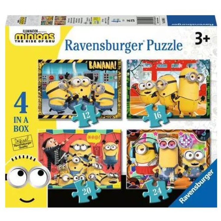 Ravensburger Minions The Rise Of Gru 4 In A Box Puzzle 5060