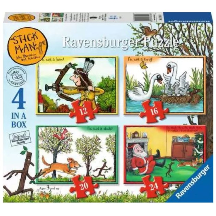 Ravensburger Stick Man 4 In A Box Puzzle 7016