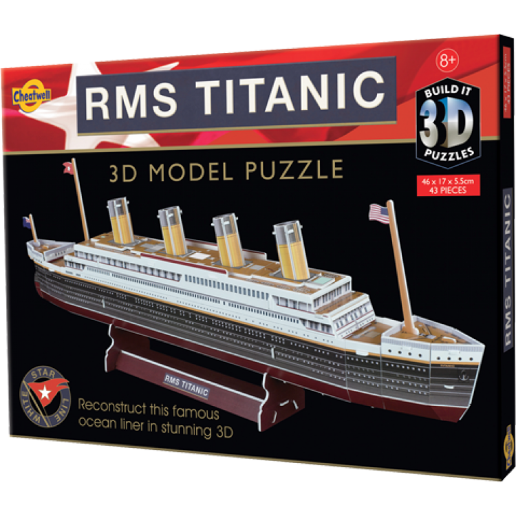 Cheatwell 3D Model Puzzle - RMS Titanic 43 Pieces