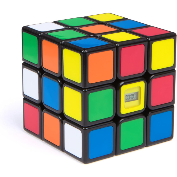 Rubik’s Cube, Timer Cube, Clear Display, Beat Your Best Time, Brain Teaser Puzzle 