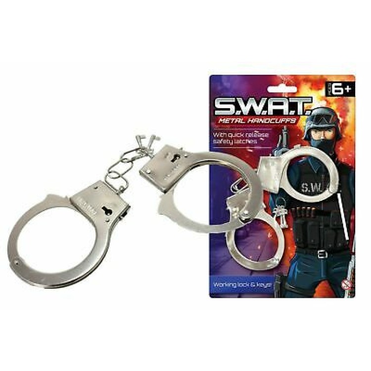 SWAT Toy Metal Handcuffs TY3613