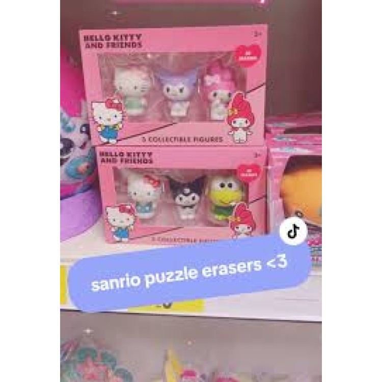 STL Sanrio Hello Kitty And Friends 3D Erasers 3 Pack