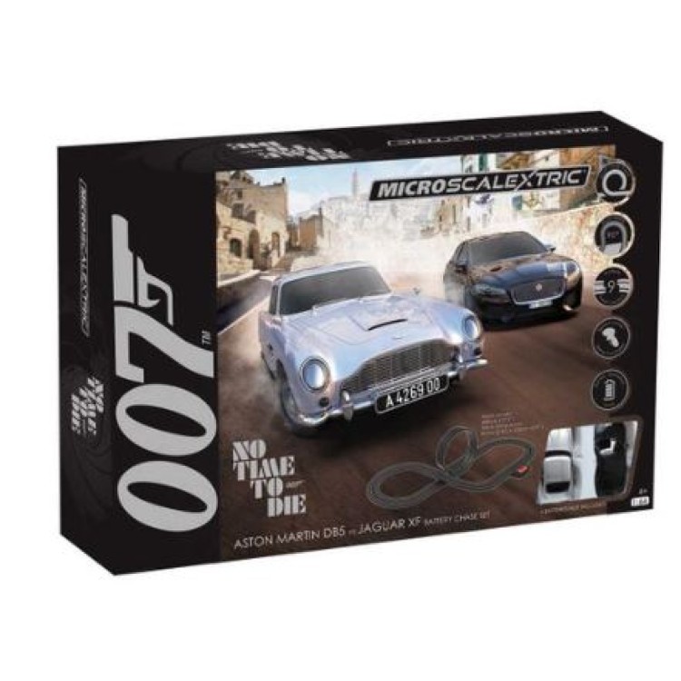 Scalextric 007 Aston Martin DB5 vs Aston Martin v8 C1447M - only available IN STORE or via CLICK AND COLLECT FROM OUR STORE IN WESTCLIFF ON SEA, ESSEX