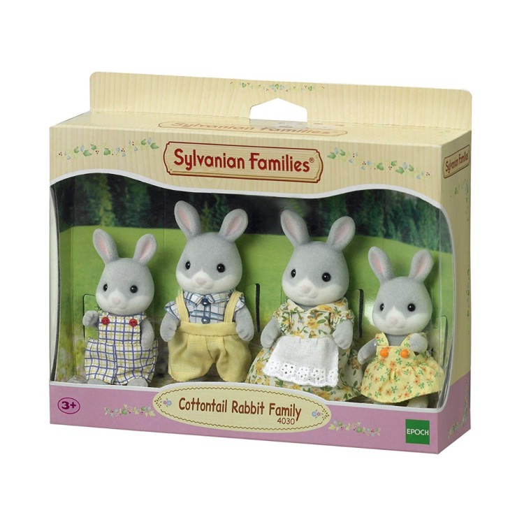 Sylvanian Families Cottontail Rabbit Family 4 pack 4030