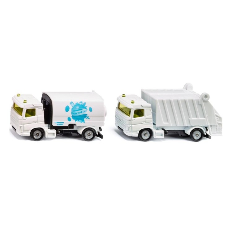 Siku 1687 Municipal Set - Street Sweeper and Refuse Truck 1:87