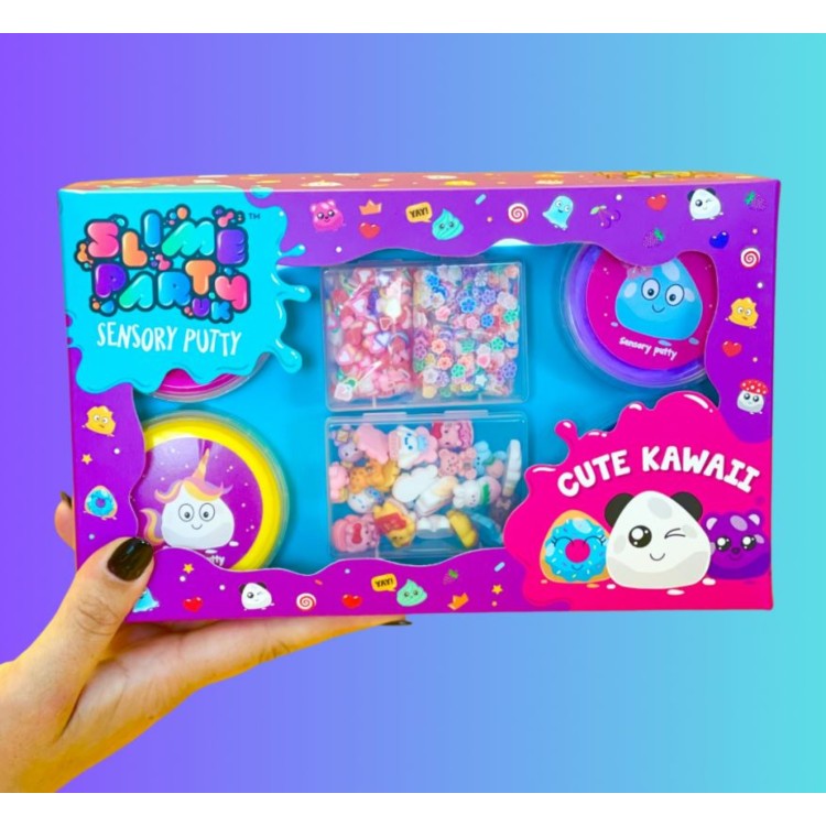 Slime Party Sensory Putty DIY Gift Set - Cute Kawaii
