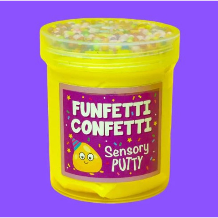 Slime Party Sensory Putty Tub - Funfetti Confetti