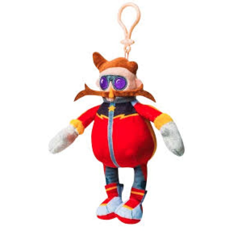Sonic The Hedgehog 15cm Clip On Plush Keyring - Dr. Eggman