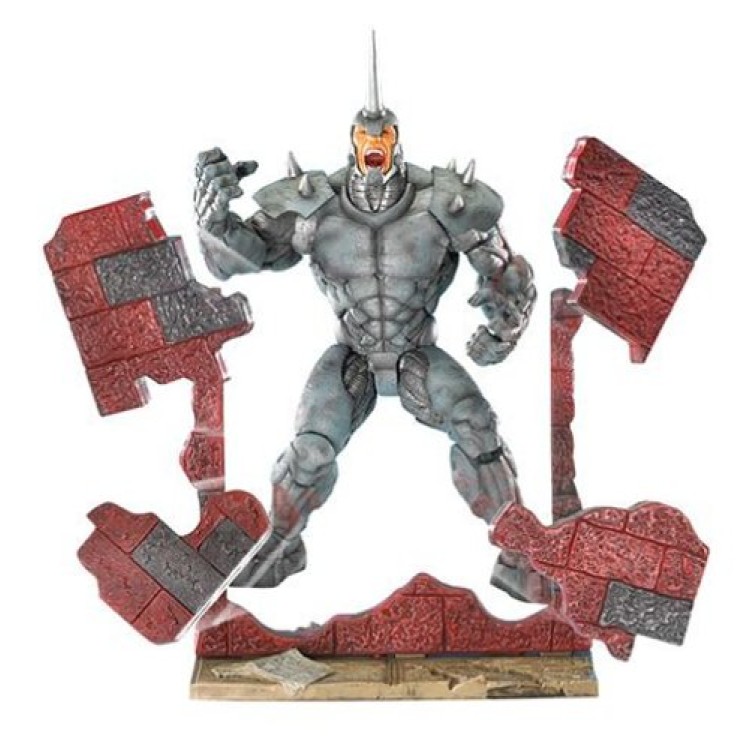 Marvel Spider-Man Ultimate Rhino Smash 'N Crush Action Figure (FROM 2004) DAMAGED BOX 