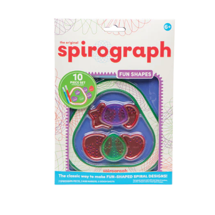 The Original Spirograph Envelope 10 Piece Set - Fun Shapes