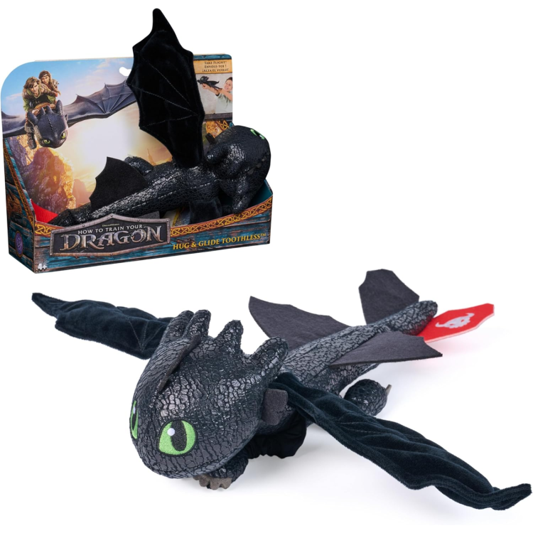 SPM Dreamworks How To Train Your Dragon Hug & Glide Toothless Plush