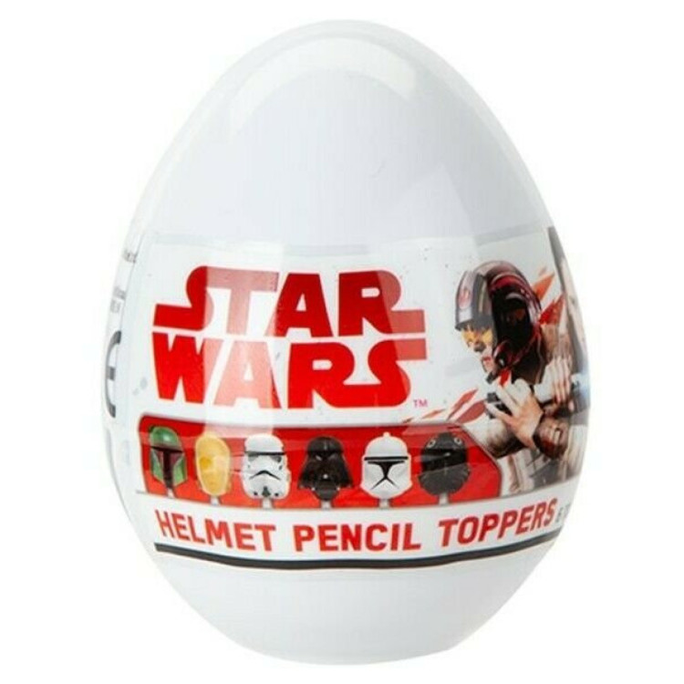 Star Wars Helmet Pencil Topper Mystery Egg