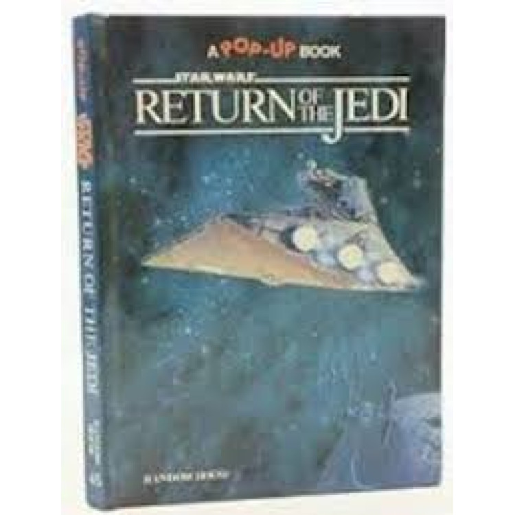 SLIGHT DAMAGE To PAGE 'Luke and Darth Vader battle' Star Wars Return Of The Jedi 1983 Pop Up Book